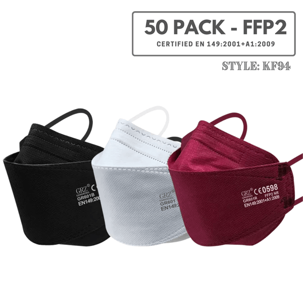 50 Pack - FFP2 Disposable Face Mask (Europe EN149 Certified) KF94