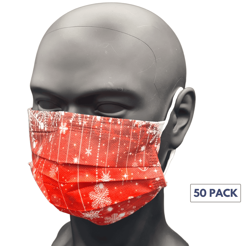 50 pack - Various Designs Disposable 3ply Face Masks